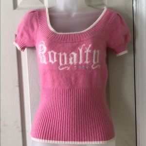 Bebe thick, pink sweater size S